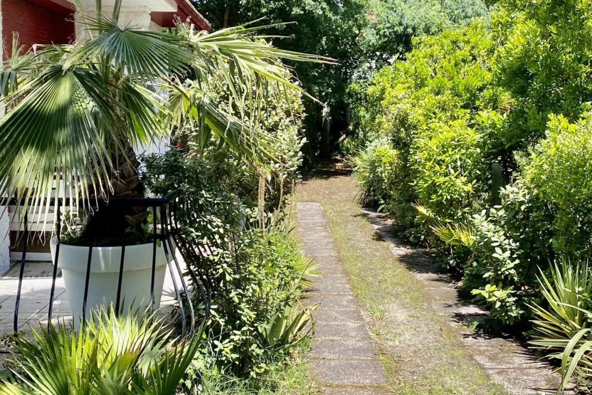 Maison non-mitoyenne au milieu du jardin paysagé